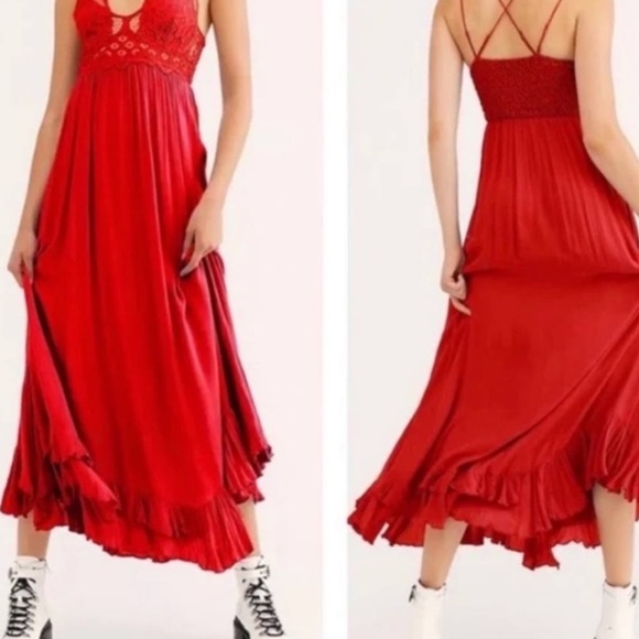 Adella Free People maxi-bright red - Picture 4 of 8